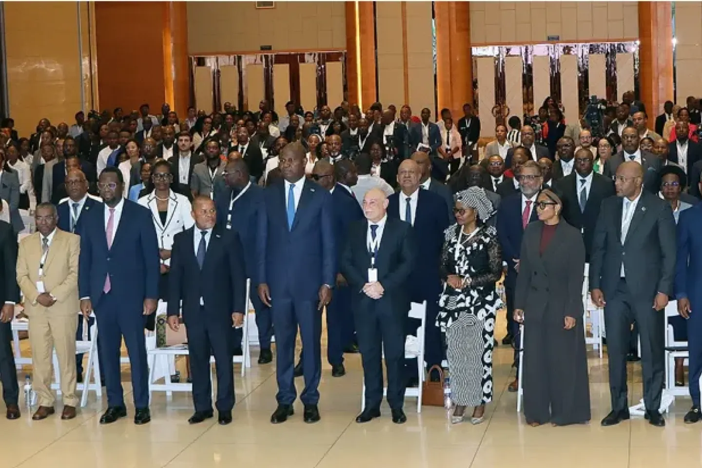 Family photo during the first National Nutrition Conference in Mozambique.