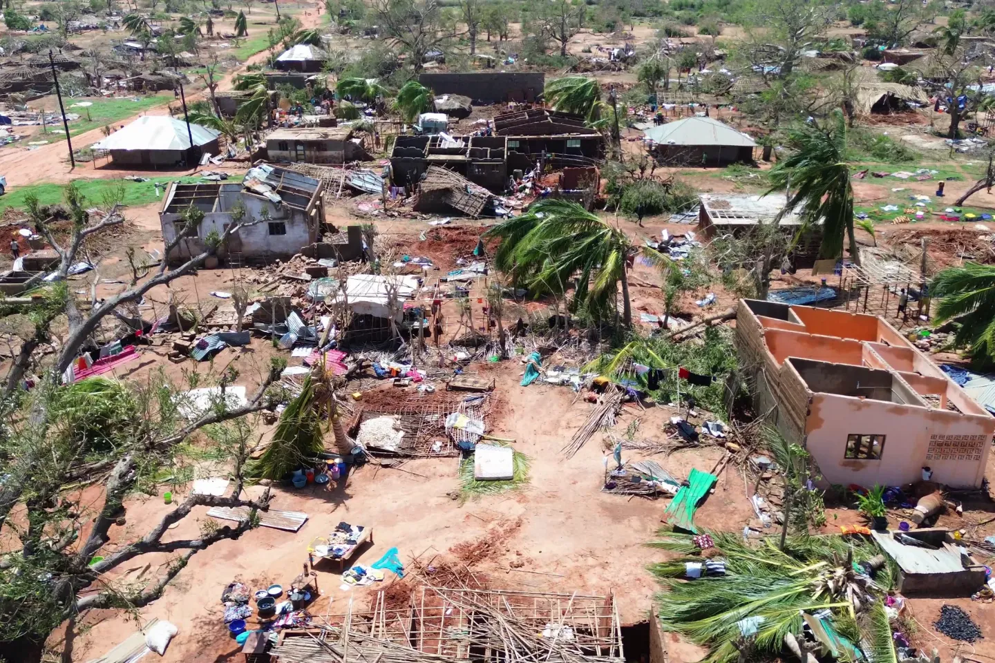 Ciclone Chido em Mo&ccedil;ambique