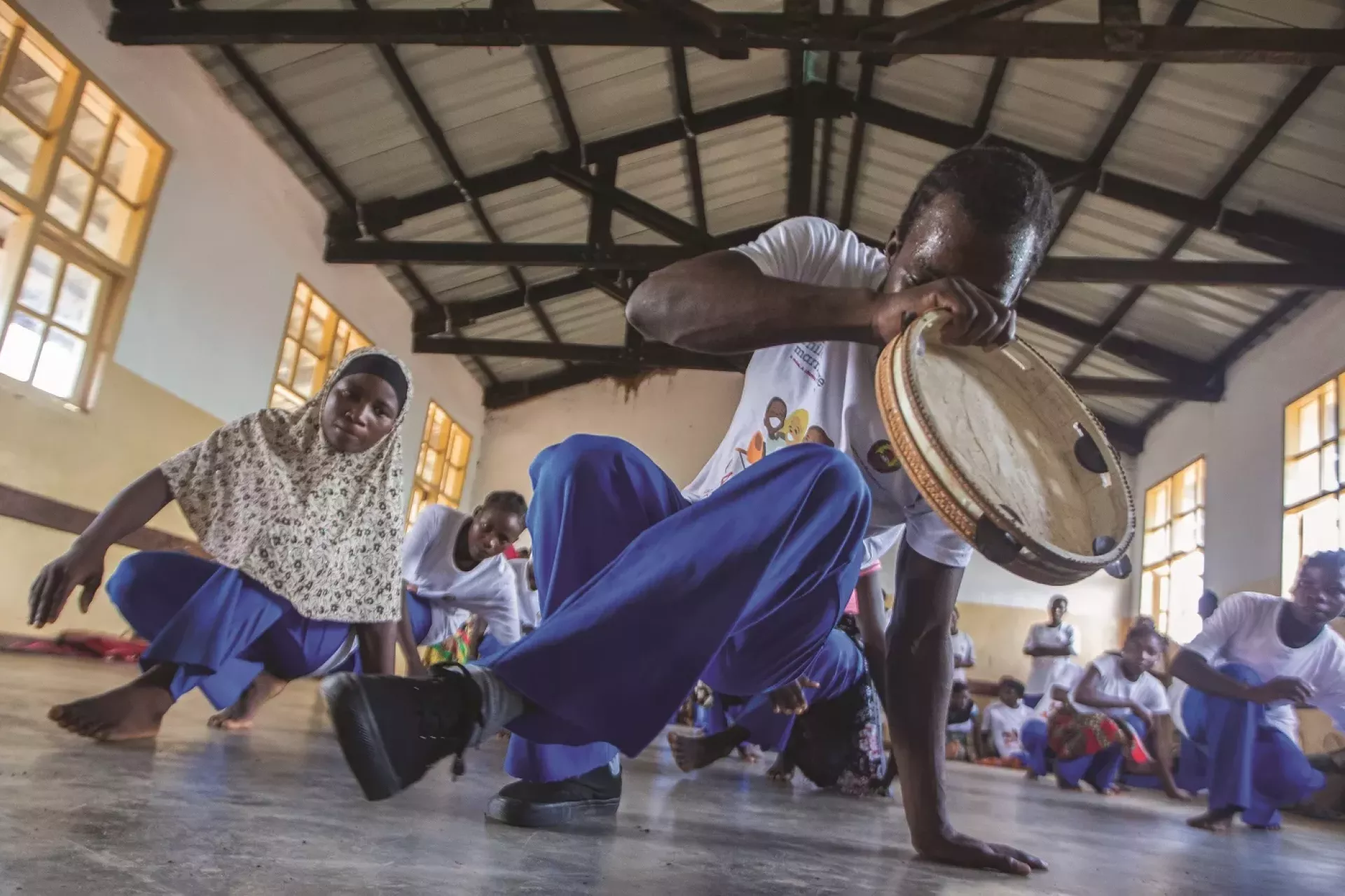 Capoeira is used as a Mental Health and Psychosocial Support for displaced children in Mozambique.