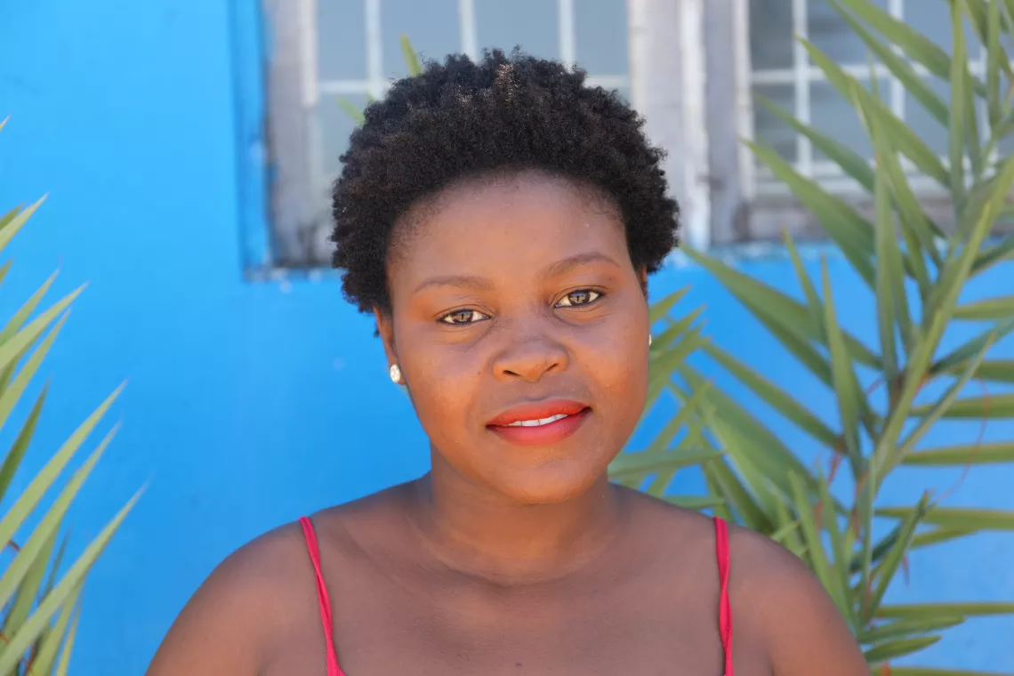 Ana Massango, de 24 anos de idade, uma activista na Associa&ccedil;&atilde;o Sociocultural Horizonte Azul (ASCHA), em Maputo.