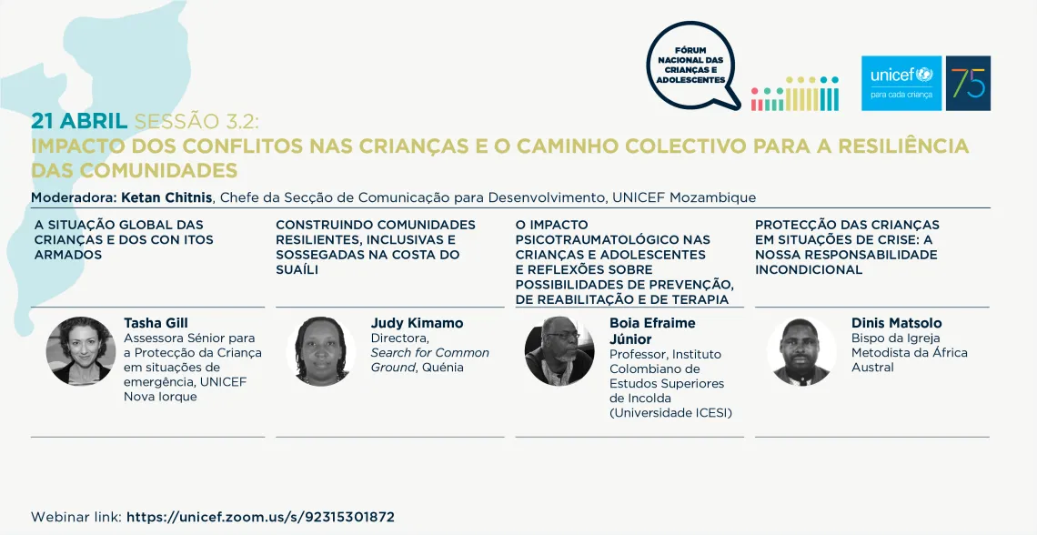 Sess&atilde;o 3.2: Impacto do Conflito nas Crian&ccedil;as e caminhos colectivos para comunidades resilientes&nbsp;