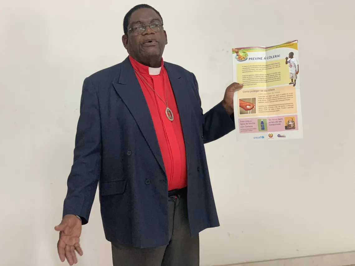 Reverendo Lucas Amosse da Igreja de Cristo Unida em Mo&ccedil;ambique. 