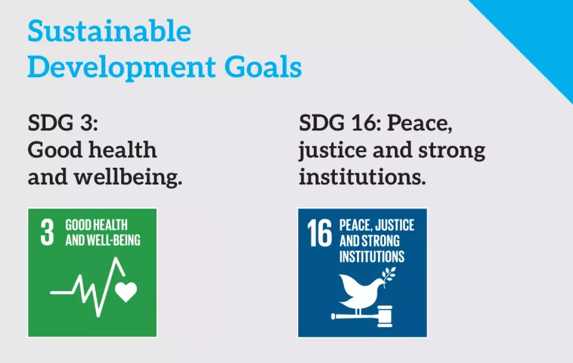 SDG 3:  Good health  and wellbeing.
