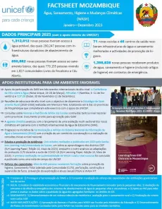 FACTSHEET sobre &Aacute;gua, Saneamento, Higiene e Mudan&ccedil;as Clim&aacute;ticas