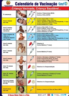 Calend&aacute;rio de Vacina&ccedil;&atilde;o de Mo&ccedil;ambique