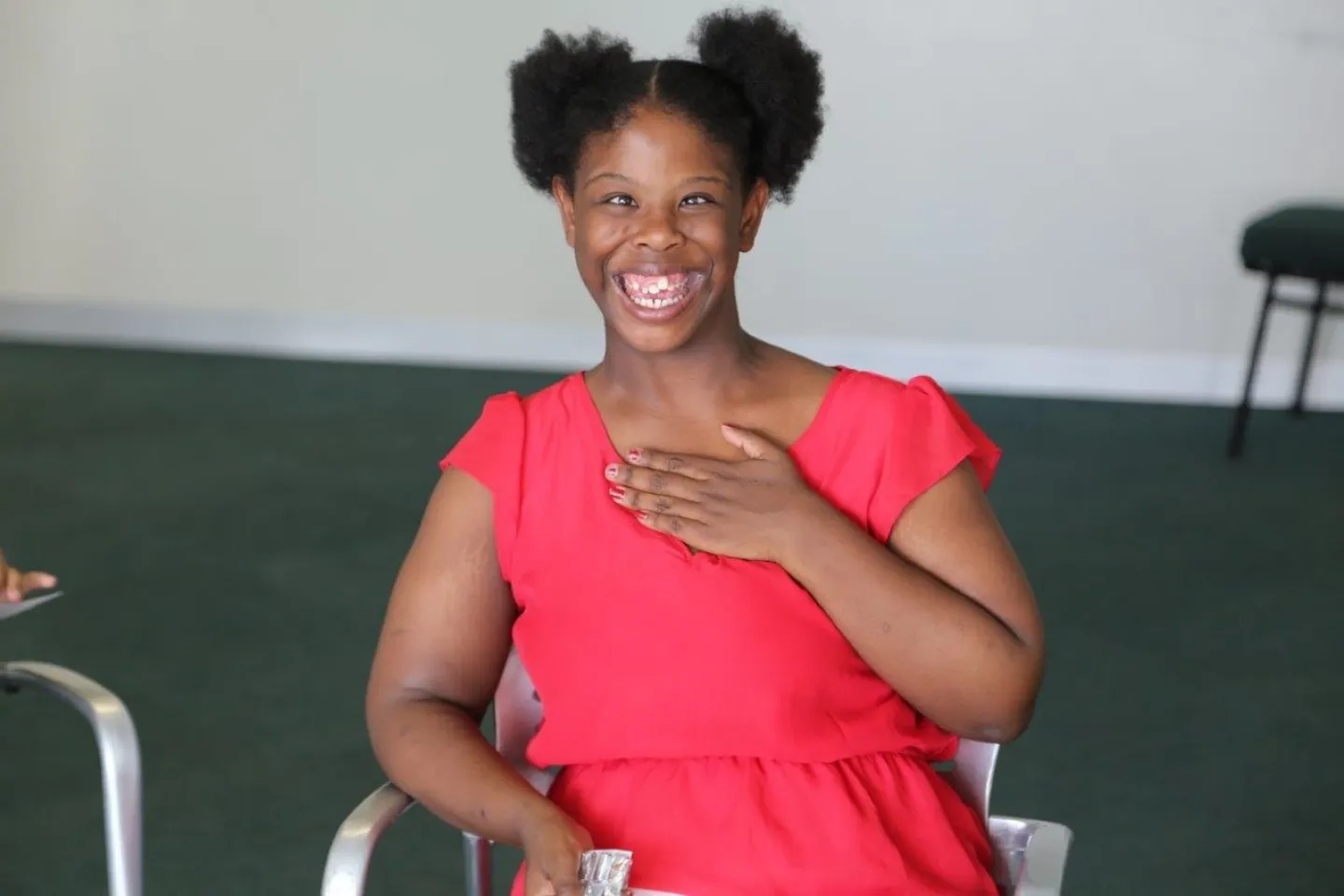 a young girl living with disability 