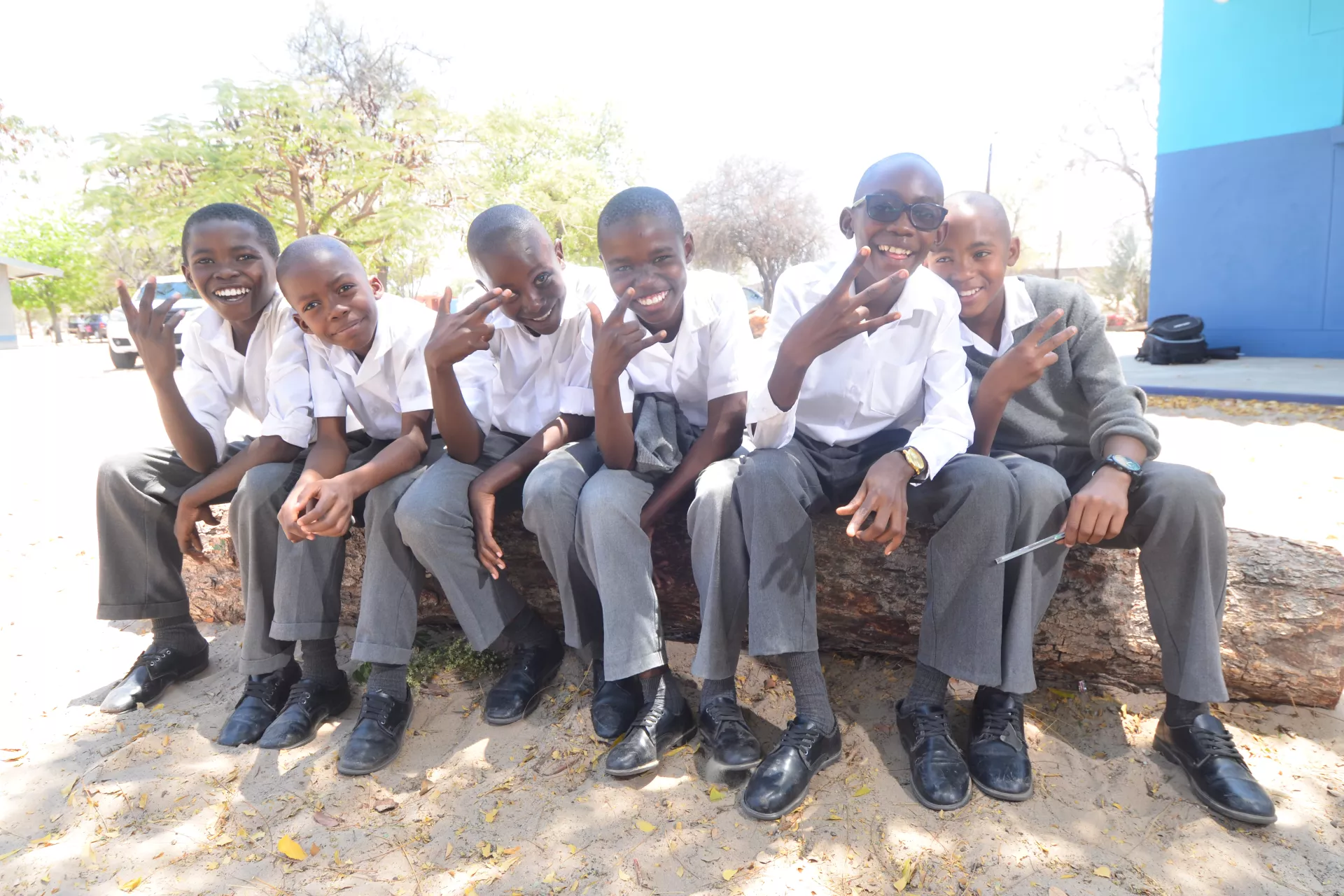 group of school boys