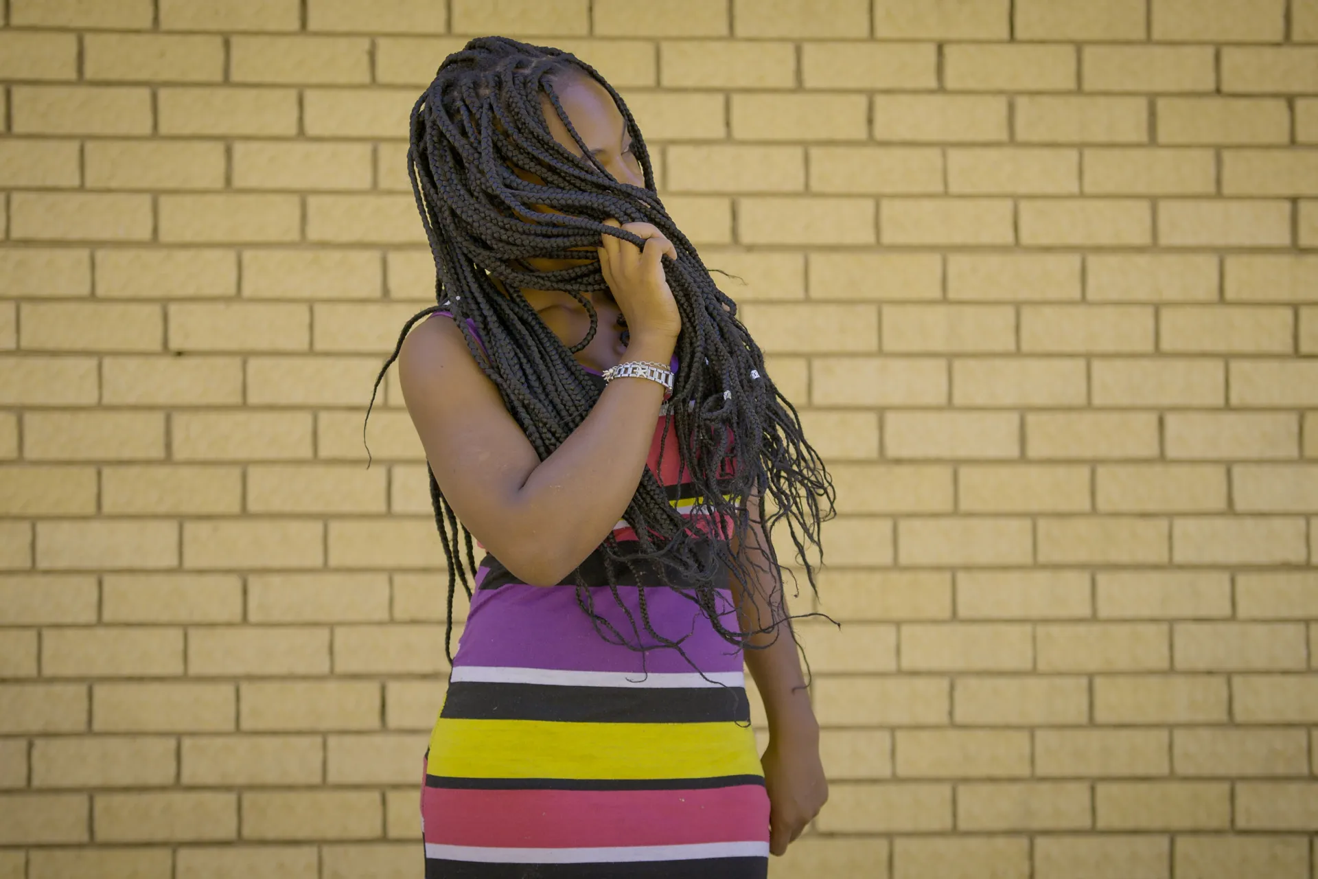 adolescent girl living with HIV at teen club