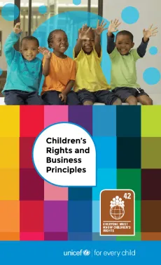Children's rights and business principles booklet cover page