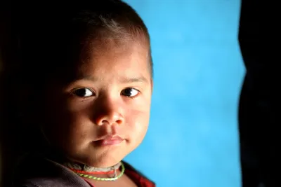 This image shows a young boy 