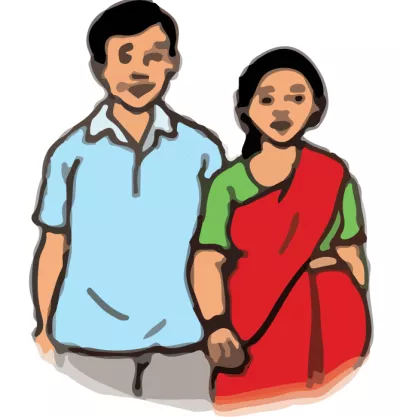 illustration of a man and woman