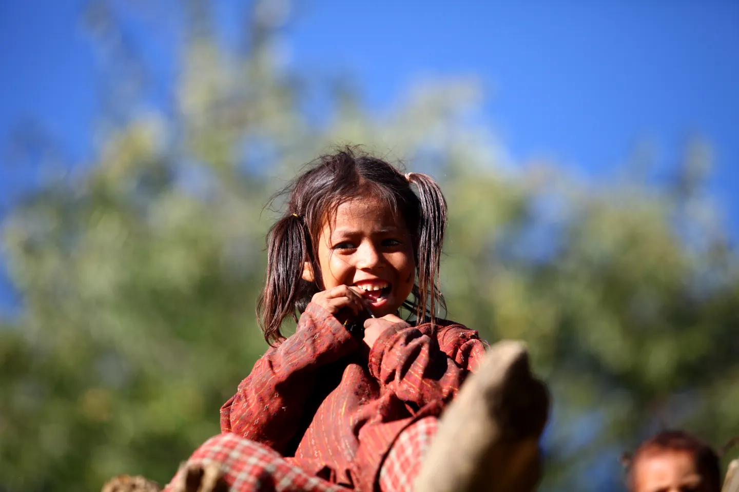 Girl smiling