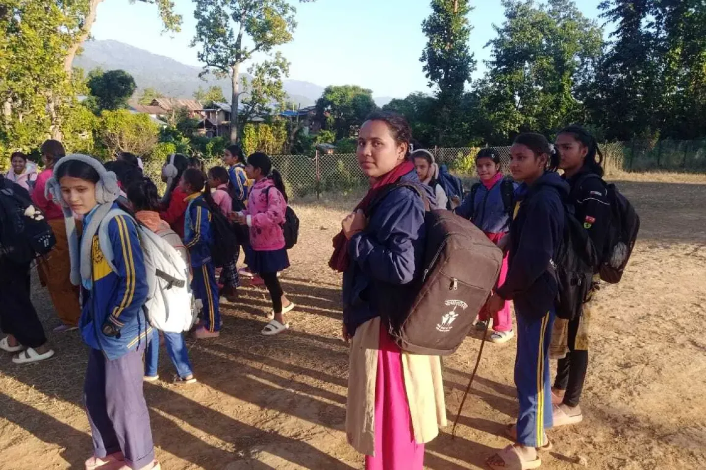 Kalpana at Rupantaran session in Chaukune Rural Municipality 