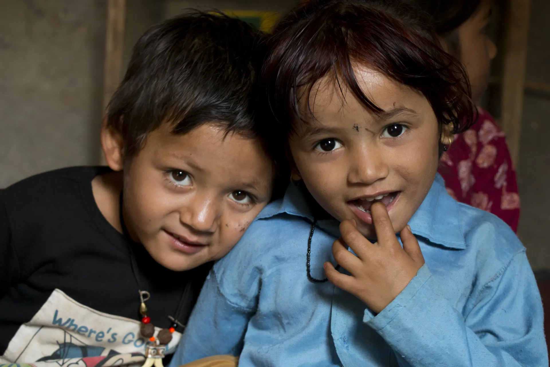 Two children