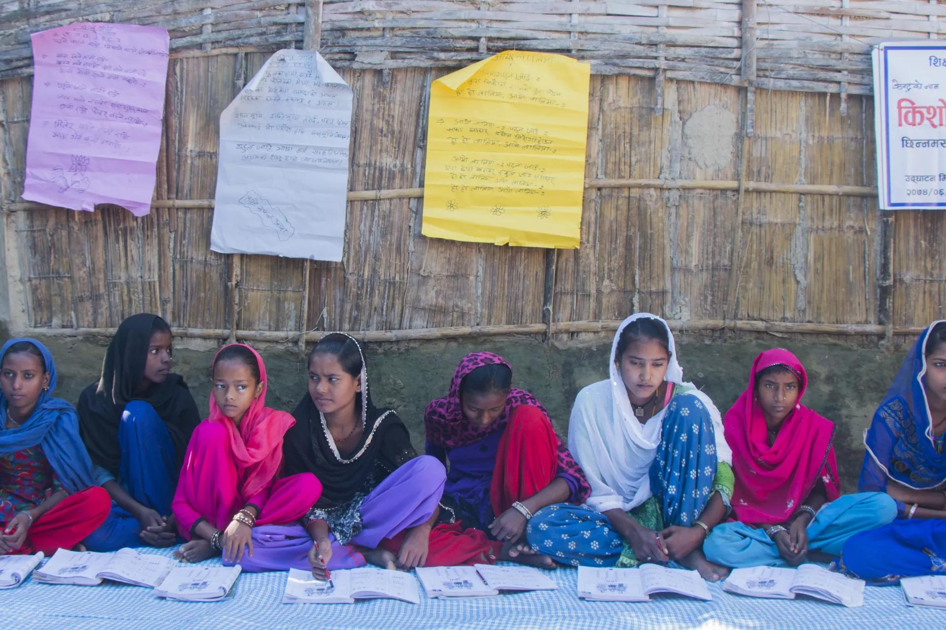 Students of GATE classes in Chinnamasta Gaunpalika, Saptari