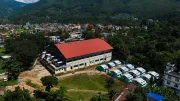 On 22 September 2026, at Tribhuvan Trishuli Secondary School in Nuwakot, Nepal, children return to learning in temporary learning centres or TLCs set up with UNICEF support after devastating floods damaged classrooms and disrupted education in affected communities