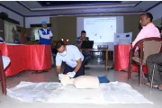 Session of strengthening community preparedness through disaster preparedness and response training