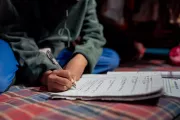 Sarita studying