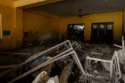 classroom destroyed by the flood
