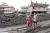 On 21 September 2026, Swastik (10) and his mother, Sailaja, a primary teacher at Tribhuvan Trishuli Secondary School, in their flood-affected neighbourhood in Nuwakot, Nepal.