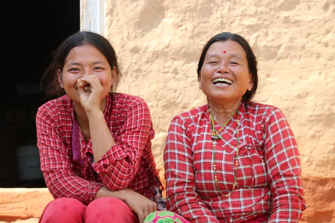 Sirjana Tamang with mother Dil Maya Tamang
