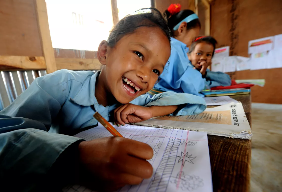 Grade 3 student Manjari Lama 