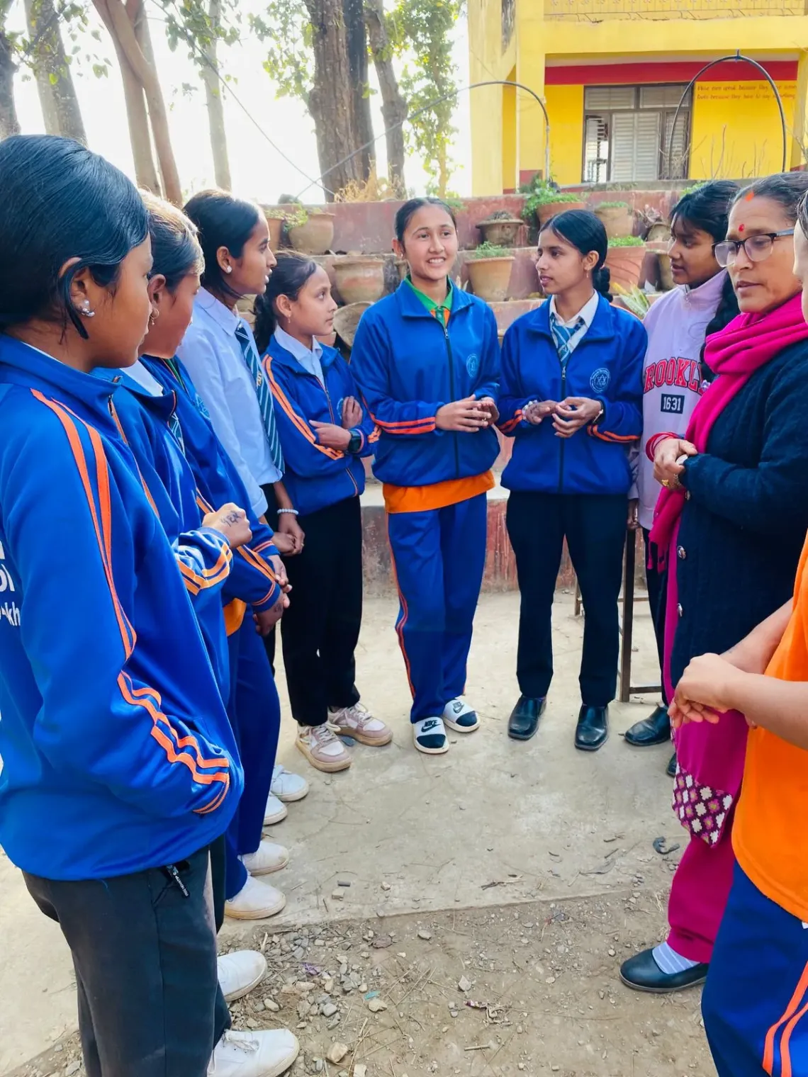Anu and other students 