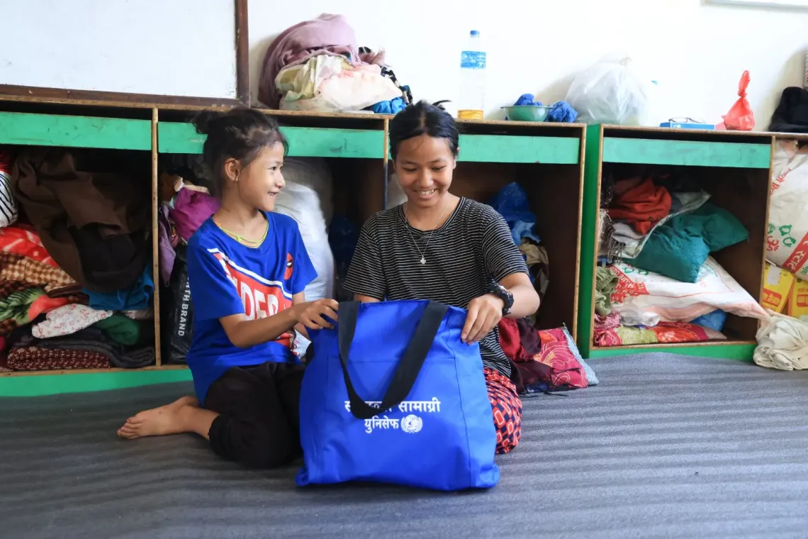 Dignity kits provide women and girls with essential items to support their health, hygiene and well-being.