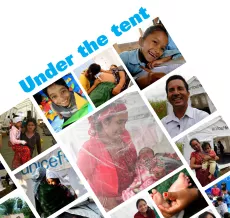 Under the tent cover page