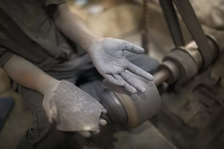 This image shows an image of a child's hands