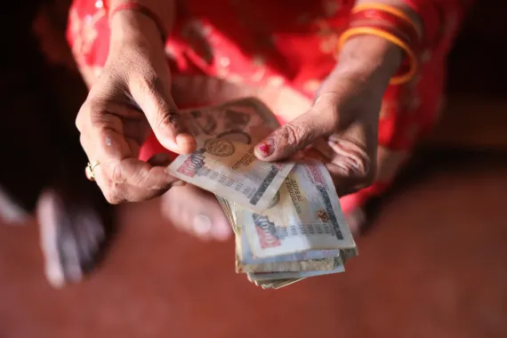 Lila counting the compensation amount