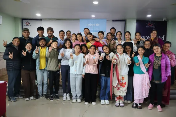 A group photo of Youth Advocate Training in Karnali