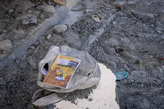 On 5 September 2026, the scene at Uttargaya Public English Secondary School in Betrawati, Nuwakot District, Bagmati Province, Nepal, following the devastating floods that hit Nuwakot on 26 August.
