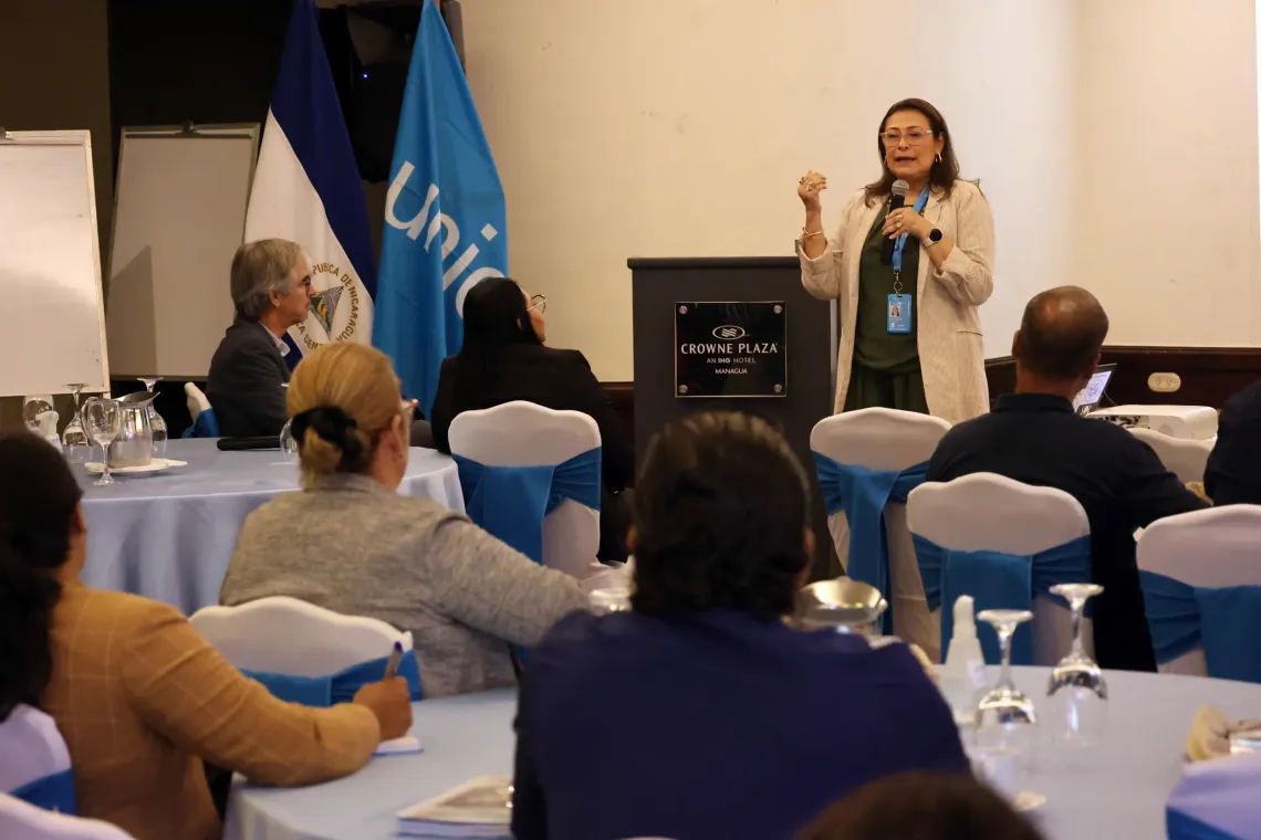 Dra. Mar&iacute;a Delia Espinoza, Especialista, Salud, Nutrici&oacute;n y Desarrollo Infantil de UNICEF 