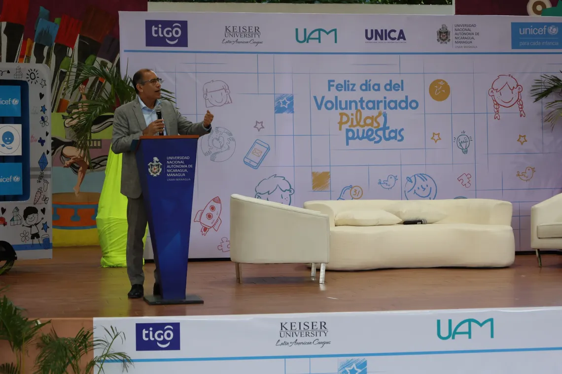 Rafael Obreg&oacute;n, Rep de UNICEF