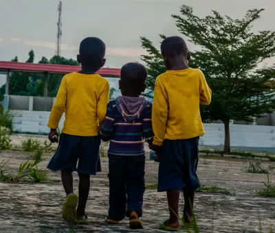 Children walking 