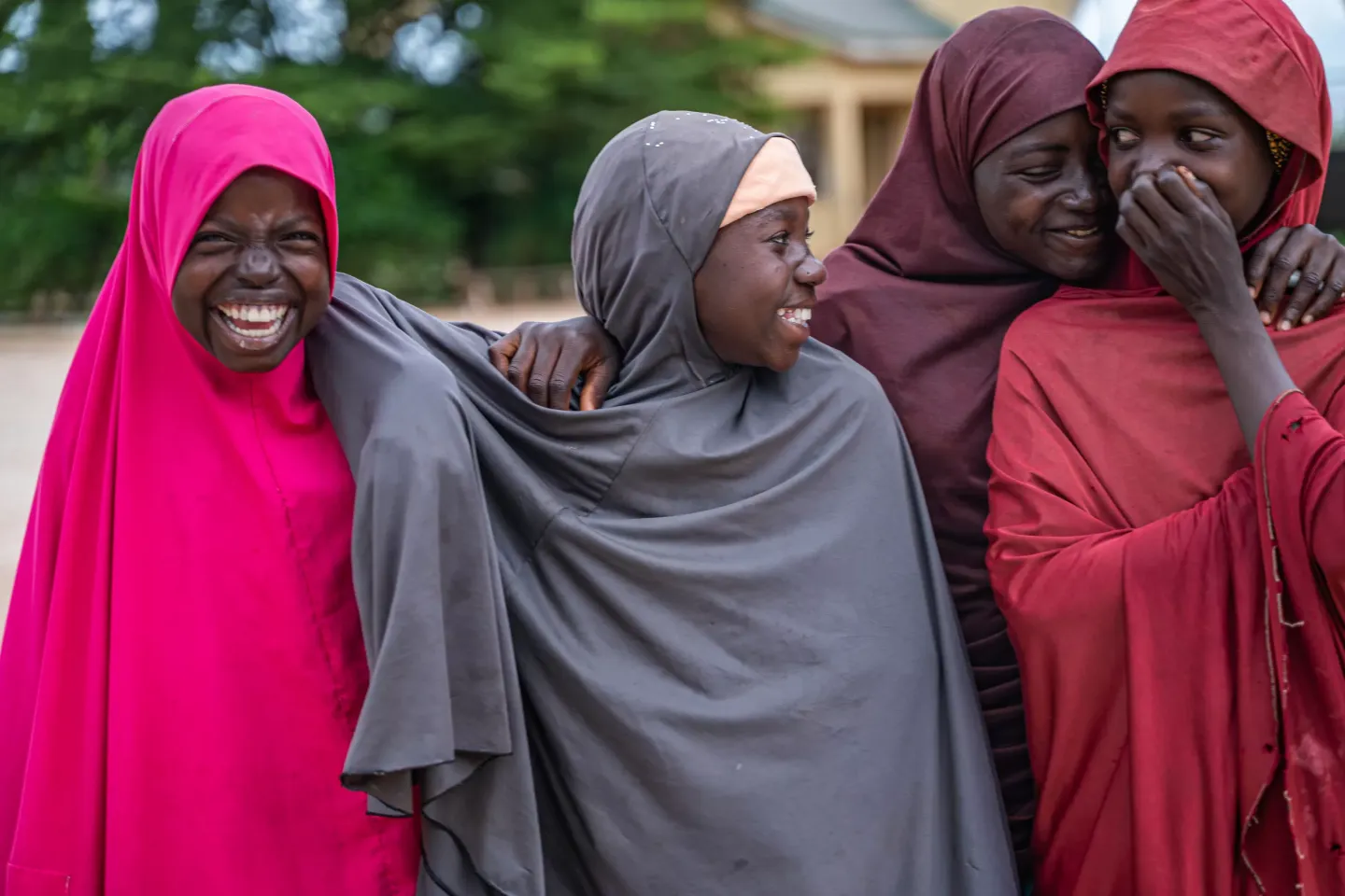 Photo of girls laughing 