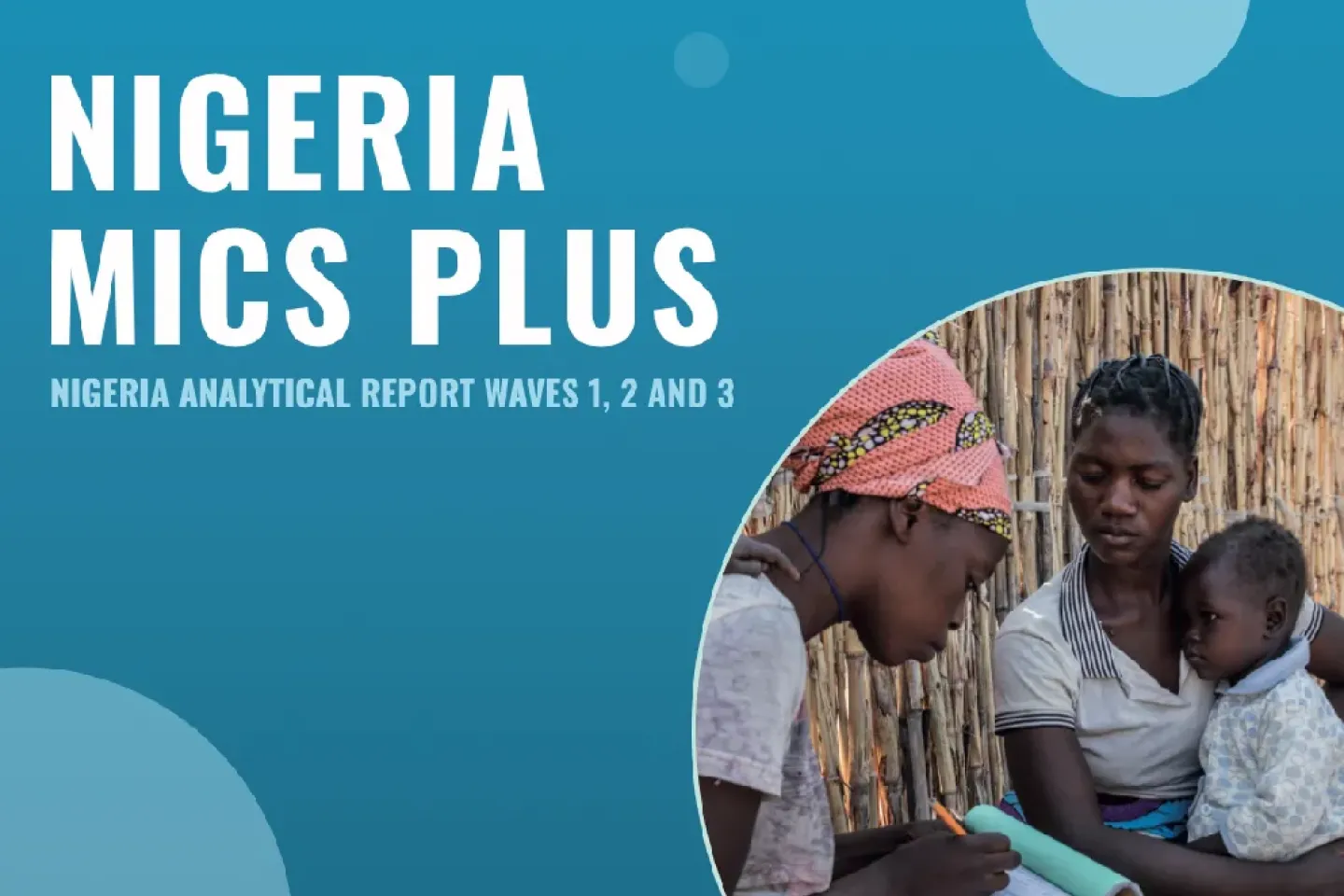 Cover image of the Multiple Indicator Cluster Survey Small Area Estimation in Nigeria Report