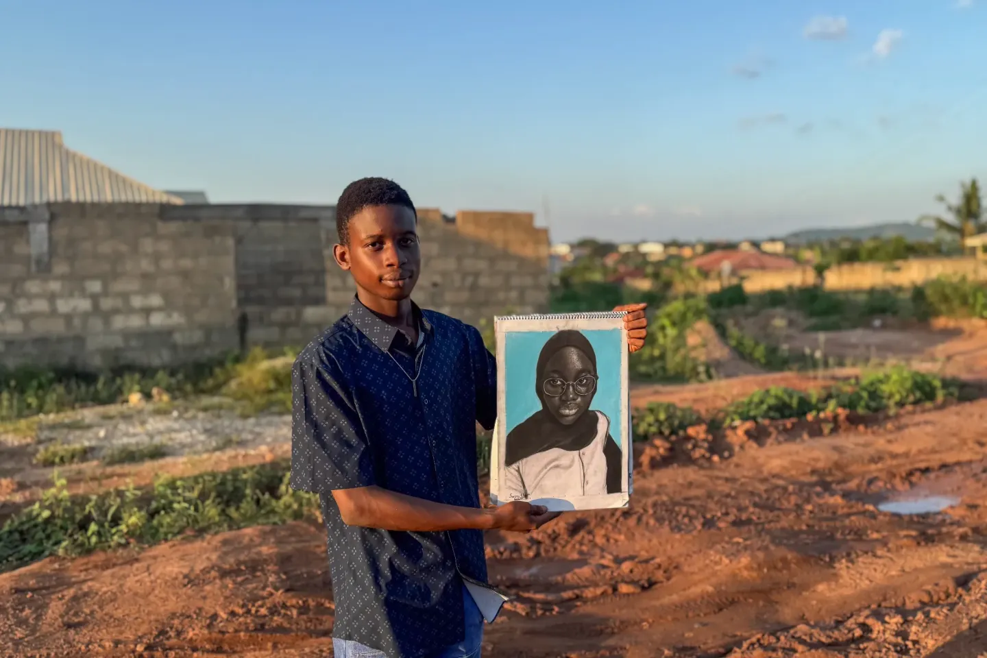 A boy and his art