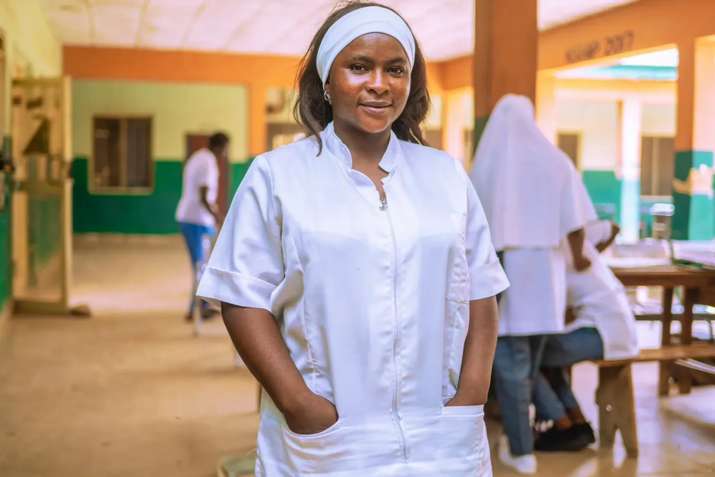 A health worker portrait