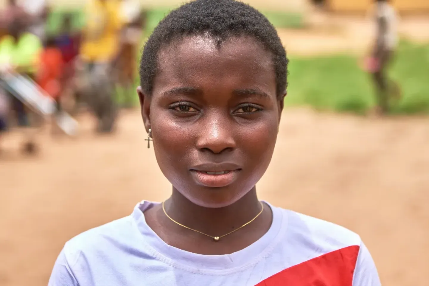 A girl posing for a photo