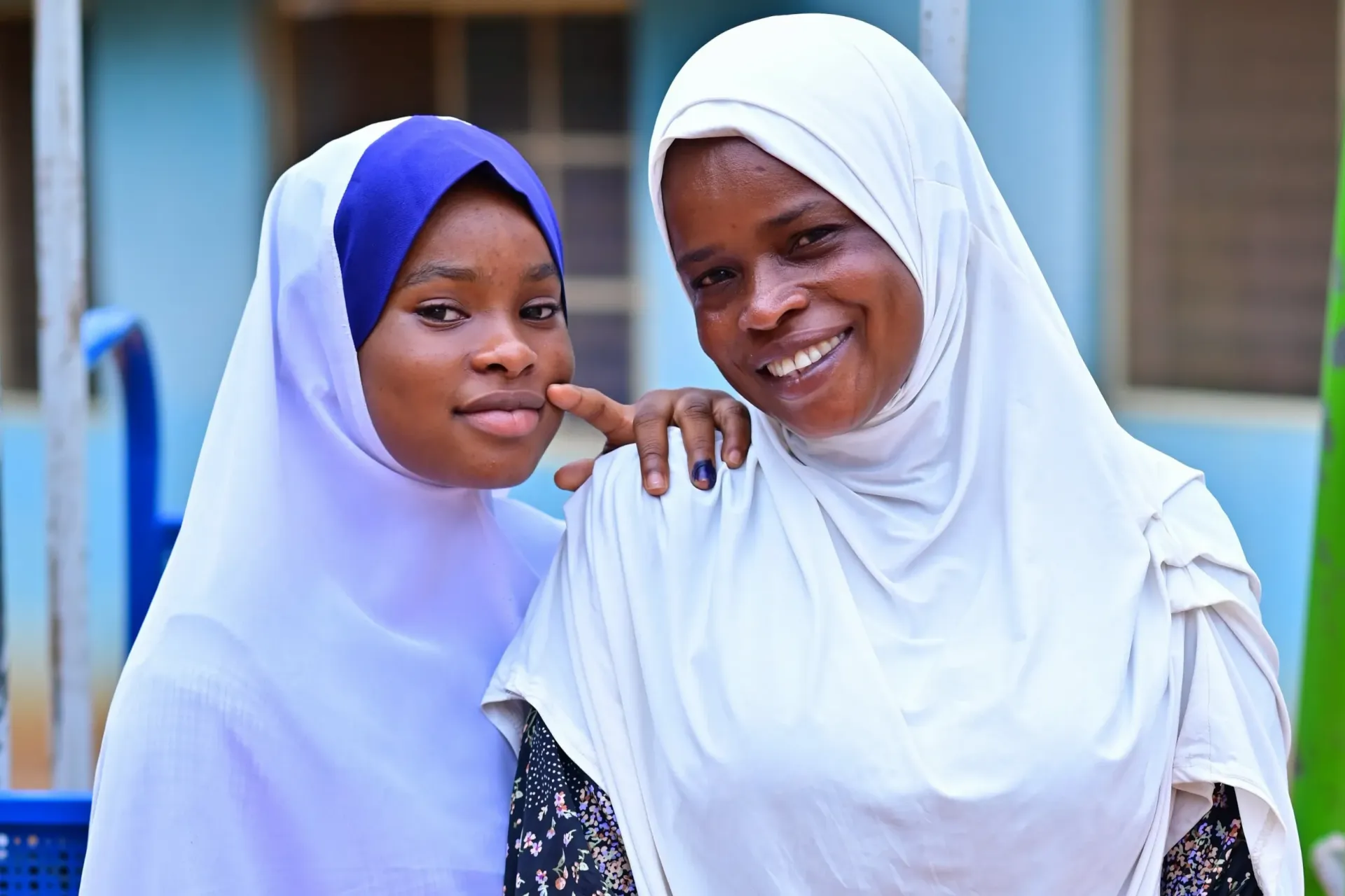 A mother and her daughter