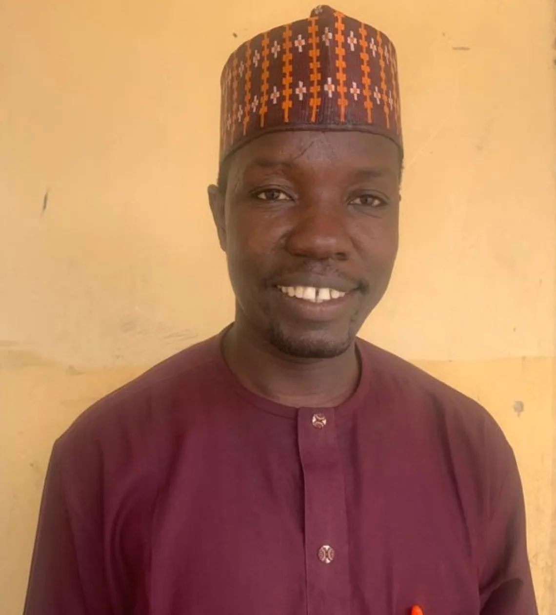 A man smiling