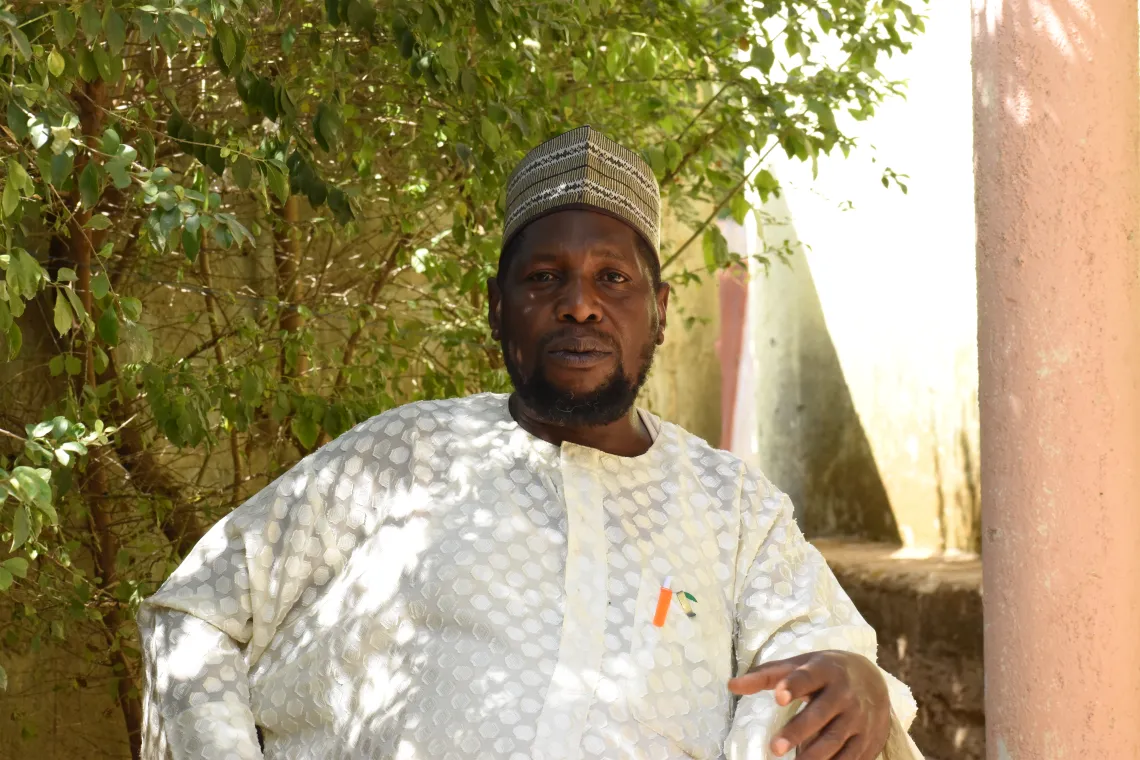 A man standing