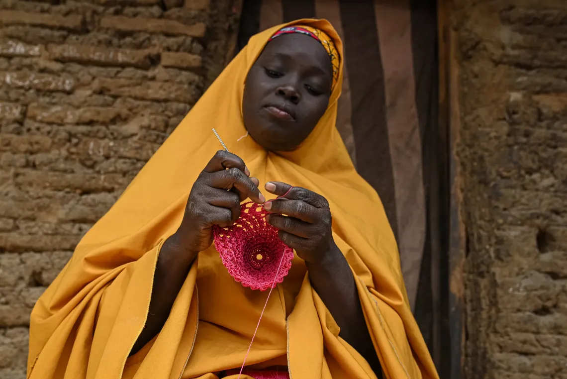 Nafisa knitting caps
