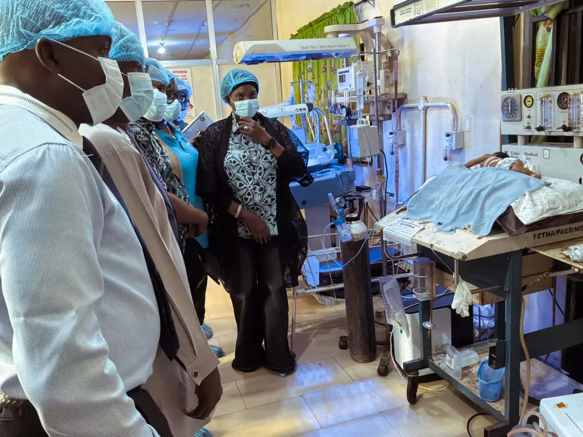 Inspection ongoing in an oxygen plant