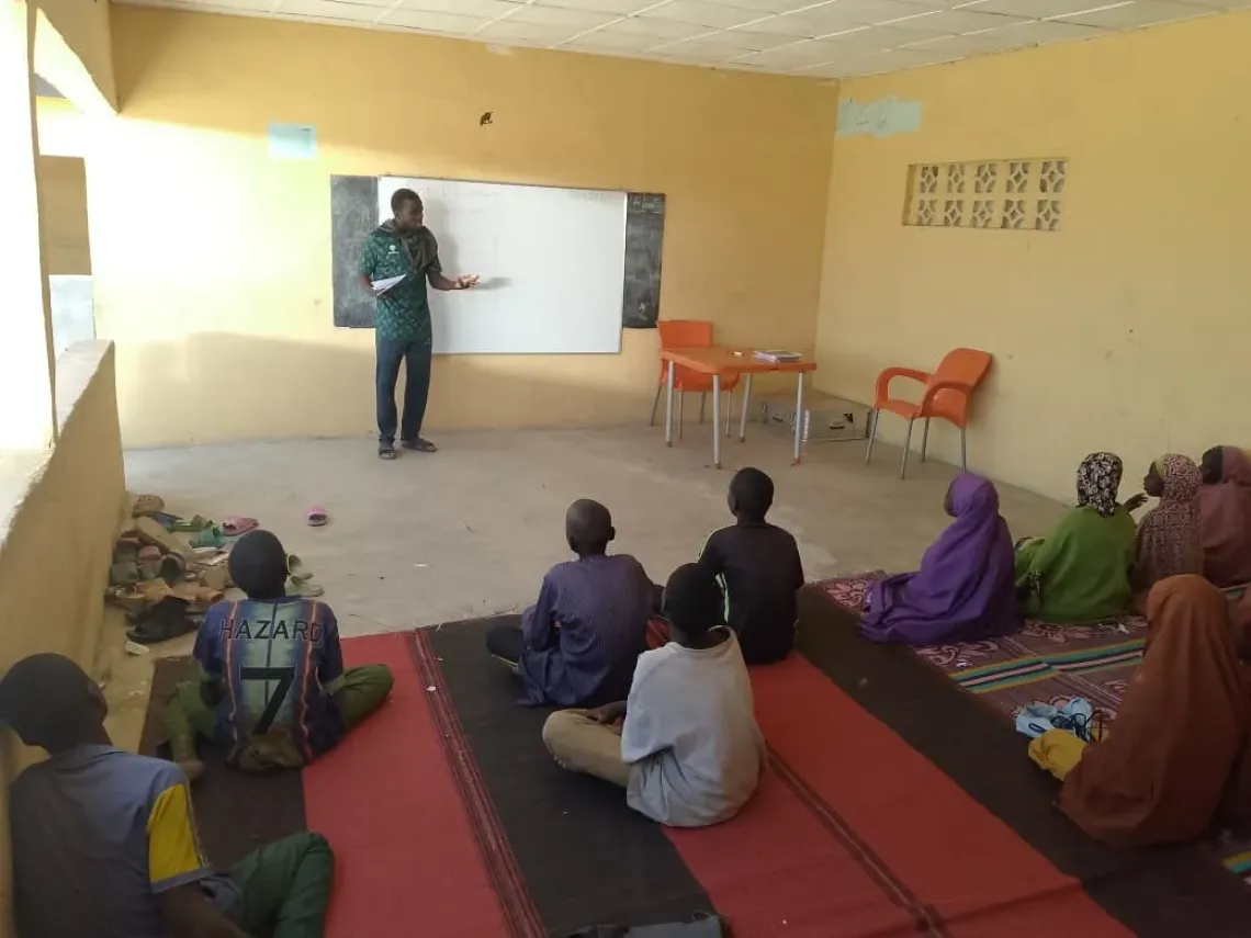 Students in a classroom