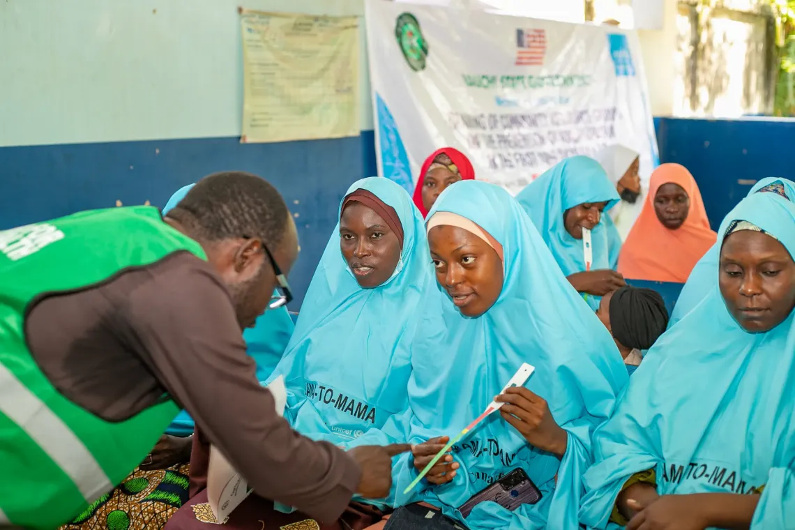A mama-to-mama group training.