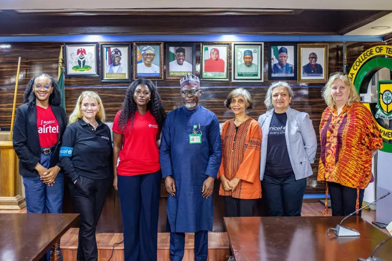 Delegations from the Government, Airtel and UNICEF