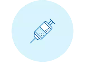 Icon of a immunization needle